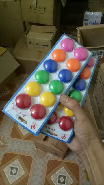 12 viên nam châm dính bảng từ cỡ trung