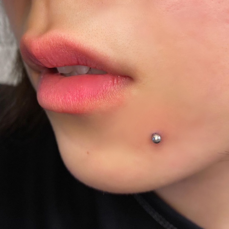 [Hàng mới về] Bộ khuyên tai/ mũi/ môi/ lông mày bằng thép không gỉ kèm miếng dán tiện lợi