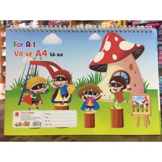 Vở vẽ lò xo A4 (H Tiến)