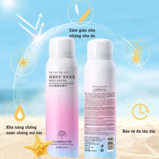 Xịt Chống Nắng Trắng Da M'ayCreate Moisturizing 150Ml Hàng Chính Hãng Nội Địa Trung