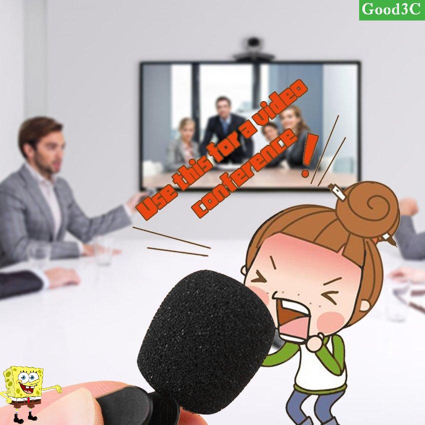 New 3.5mm Mini Studio Speech Mic Microphone W/ Clip For PC Desktop Notebook