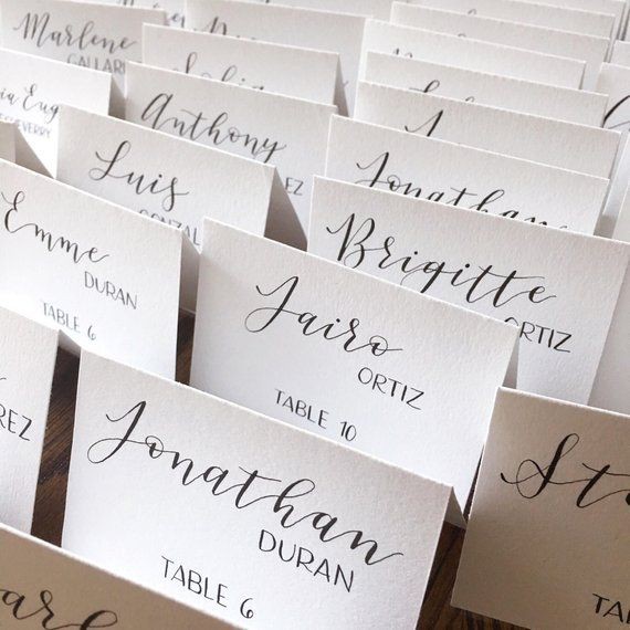 Thẻ tên calligraphy