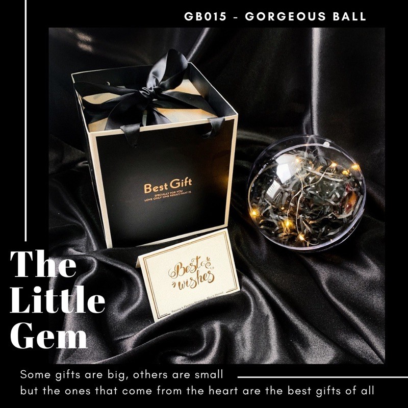 Hộp quà quả cầu Gorgeous Ball 14cm độc lạ đựng quà,đựng son tặng 14/2 Valentine, 8/3, 20/10, 20/11, Noel, Sinh nhật | BigBuy360 - bigbuy360.vn