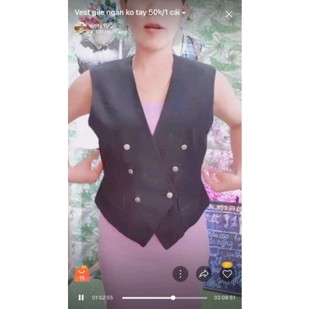 bộ 4 áo vest dáng ngắn