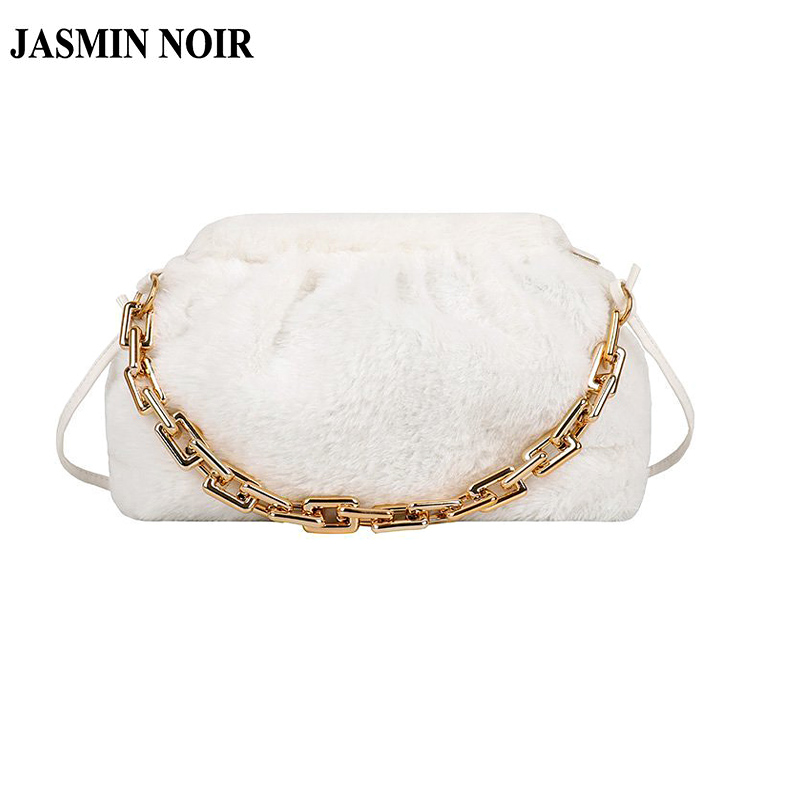 Túi xách JASMIN NOIR bằng lông thiết kế hình đám mây thời trang cho nữ