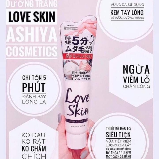 Kem Tẩy Lông Love Skin Easy Off Remover Cream 150g