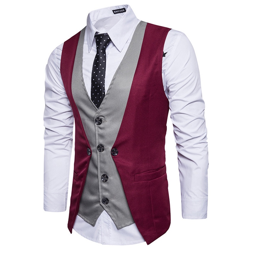 Áo Gile Nam  Áo gile phối màu nổi bật dễ phối đồ chất liệu vải Polyester, vải không quá dày, mã N43