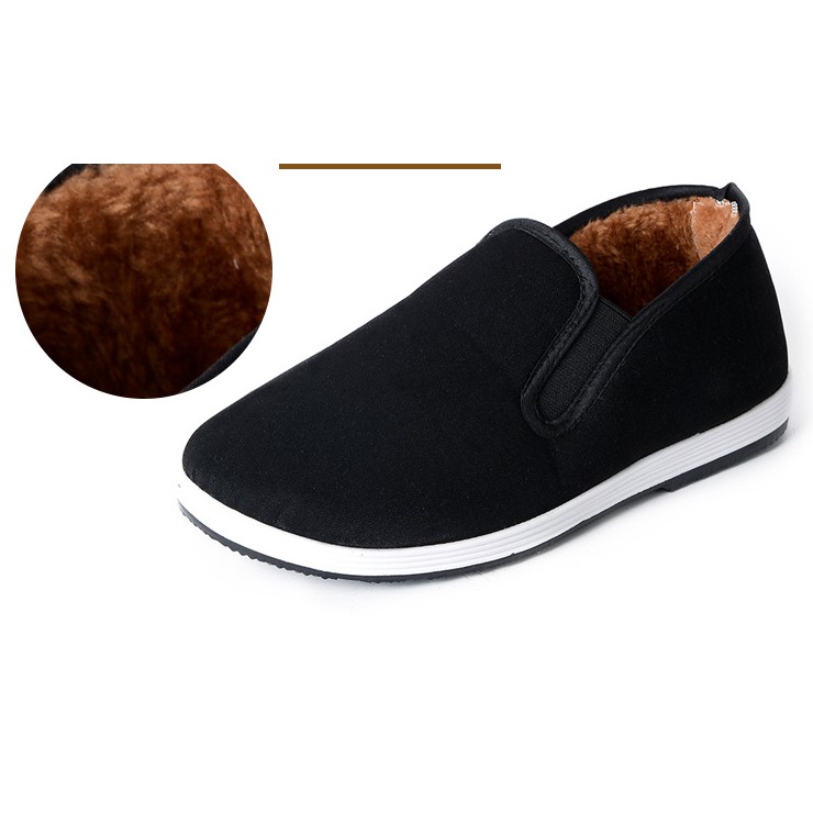 Giày lười nam ♥️ FREESHIP ♥️ Giày lười vải nam lót lông siêu ấm mềm mại thời trang hót Trend 2021 | BigBuy360 - bigbuy360.vn