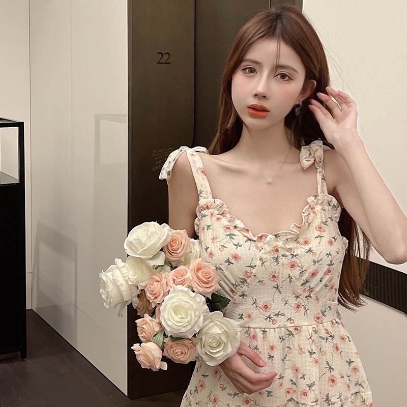 Đầm Hai Dây Dáng Ôm Phong Cách Hàn Quốc Thời Trang Mùa Hè