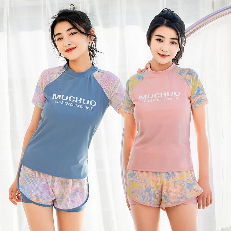Đồ thể thao, áo tắm nữ, áo tắm vải mỏng cao cấp, đồ bơi thông thường