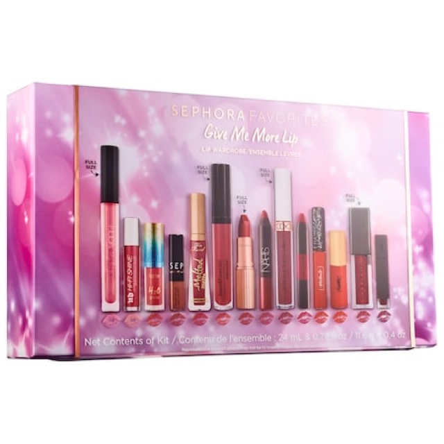 Tách set son Give Me More Lips của Sephora 2018