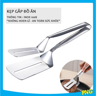 Kẹp gắp thức ăn thực phẩm, kẹp gắp đồ nướng bằng thép không gỉ 20cm