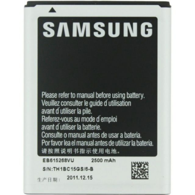 pin xịn samsung galaxy note 1 E160 ,I9220,N7000 bh 6 tháng
