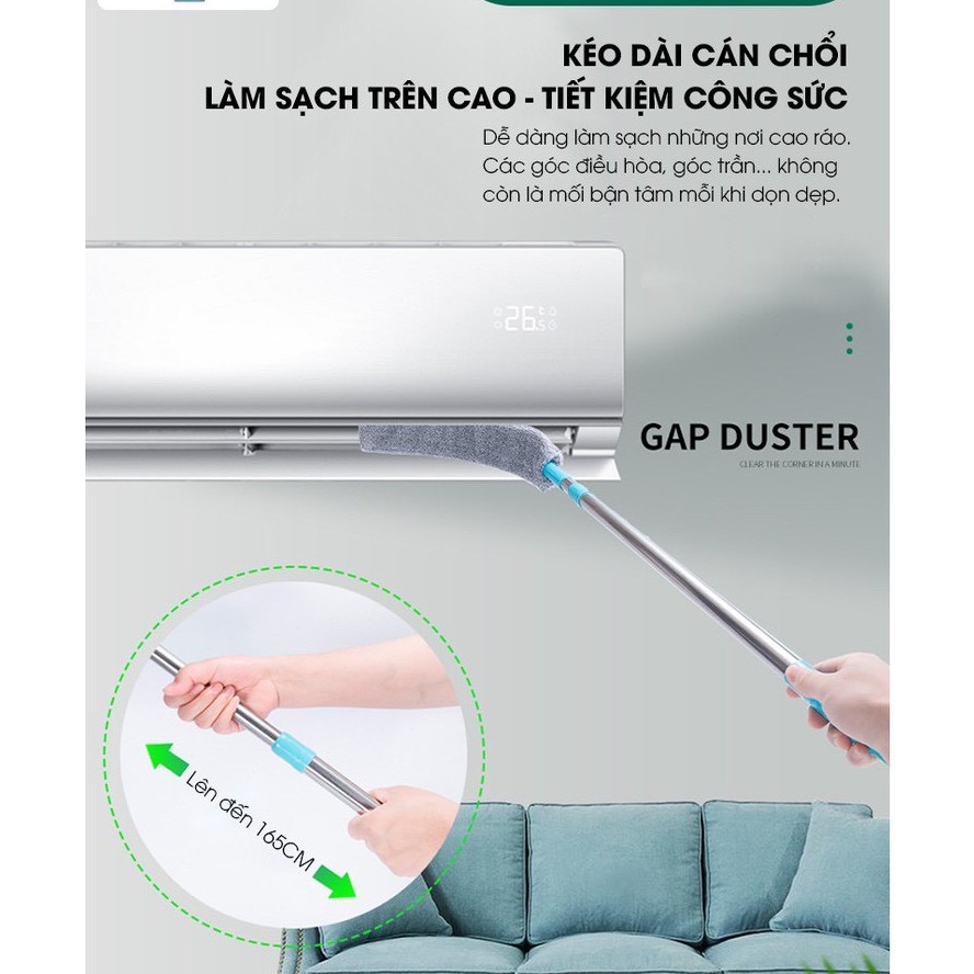 Chổi quét gầm giường cây lau trần nhà mạng nhện, gầm tủ, sofa khe hẹp có  thể kéo dài tiện lợi dễ sử dụng | Shopee Việt Nam