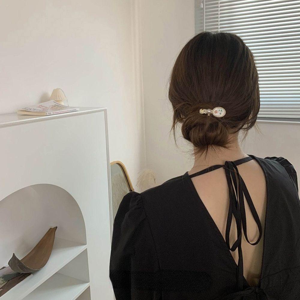 Kẹp Tóc Mỏ Vịt VANES1 Phong Cách Baroque