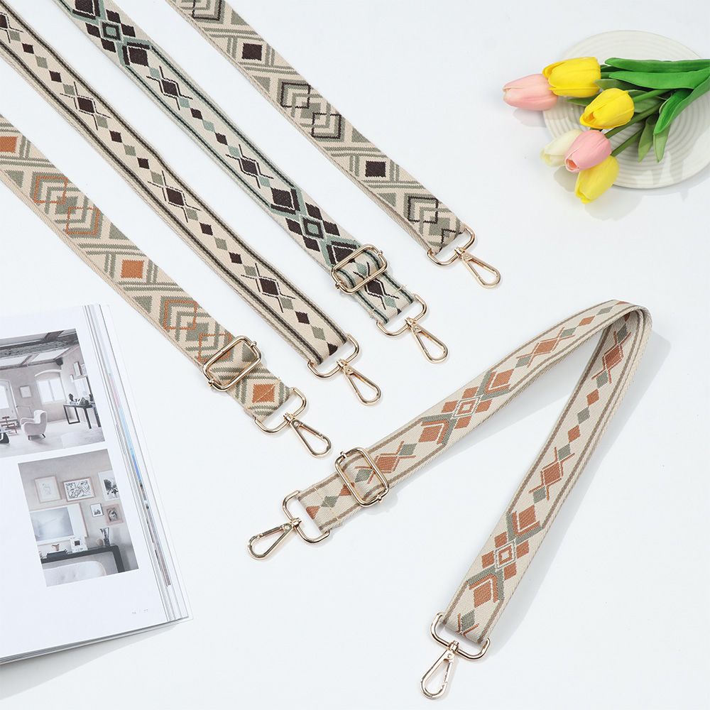 Phụ kiện dây đeo túi xách họa tiết thổ cẩm có thể điều chỉnh phong cách thời trang diy
