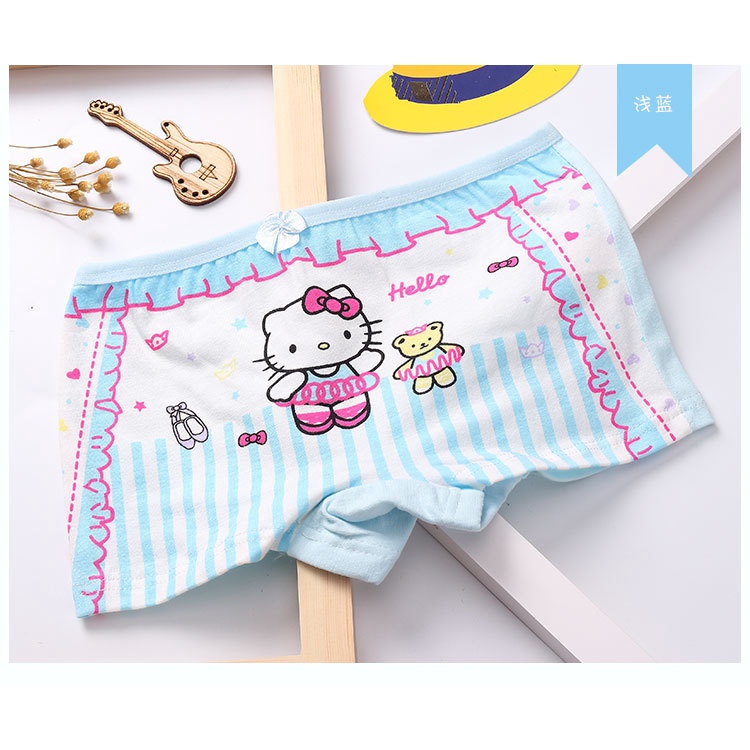 Combo 4 quần chip đùi, quần lót cotton họa tiết đáng yêu xinh xắn cho bé gái CD2