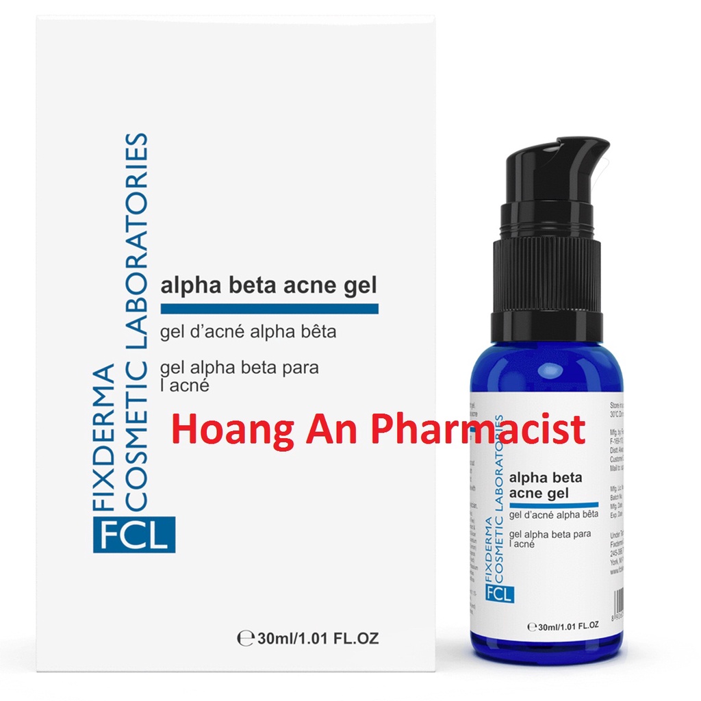 Fixderma FCL Alpha Beta Acne Cleanser & Gel Sữa rửa mặt cho da dầu mụn
