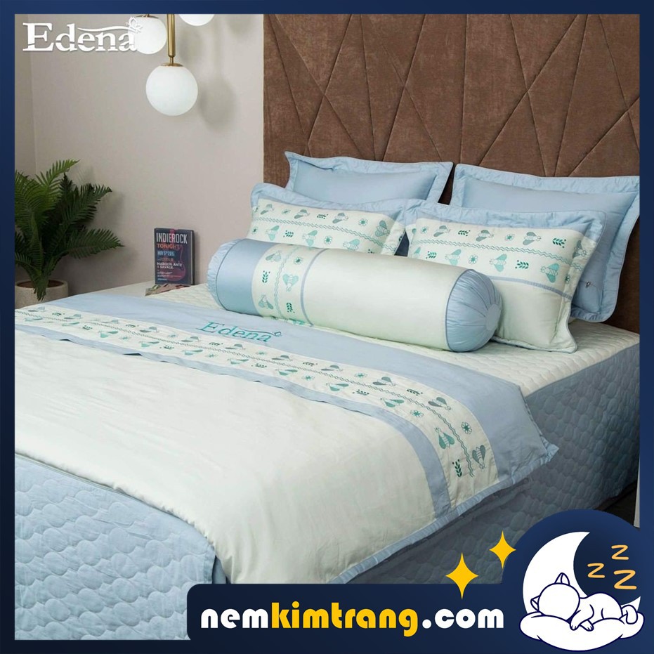 Ga (Drap) Nệm Cotton Đặc Biệt Edena Mẫu 529 - CHÍNH HÃNG, CAO CẤP