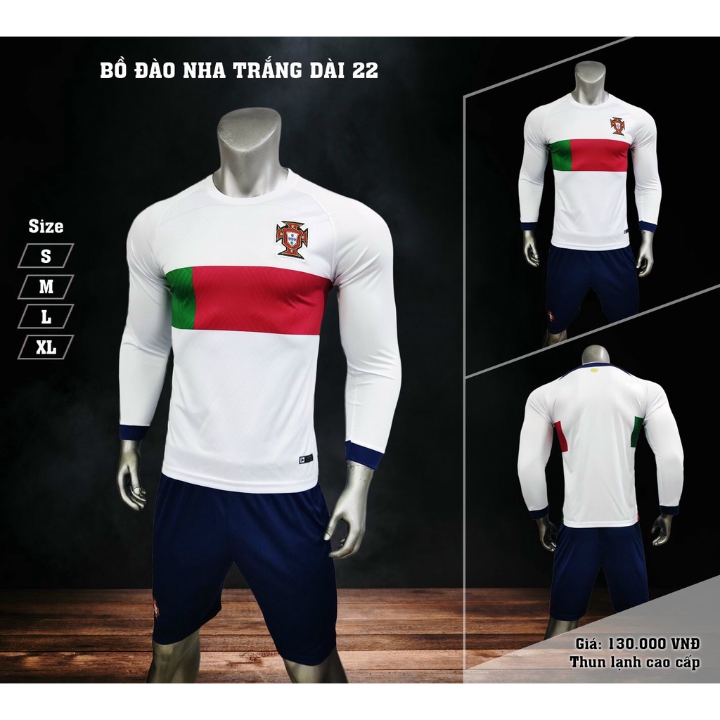 Quần áo bóng đá tay dài các đội tuyển , câu lạc bộ 2023 logo thêu Vải thun lạnh cao cấp B2