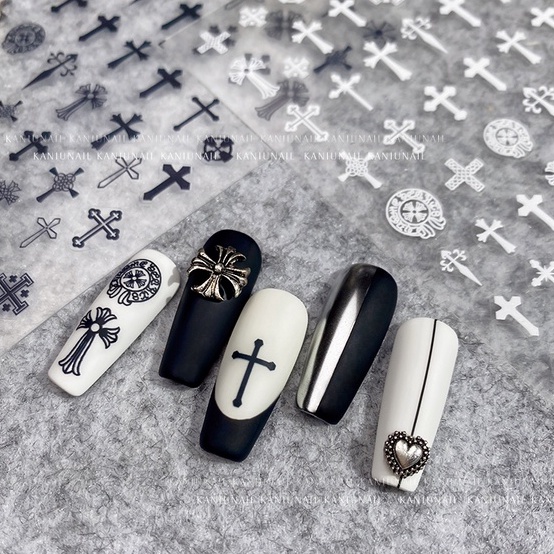 Sticker 3D Thánh Giá | Hình Dán Móng Tay