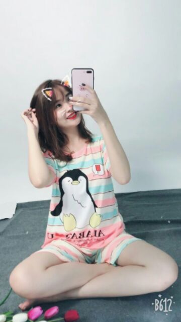 Bộ thun nữ nhiều hình dễ thương | BigBuy360 - bigbuy360.vn