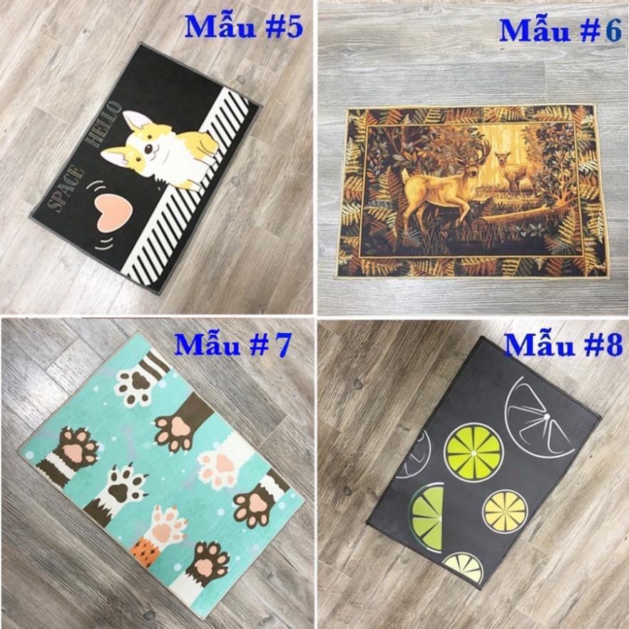 THẢM LAU CHÂN 3D CHỐNG TRƠN TRƯỢT 40x60CM.