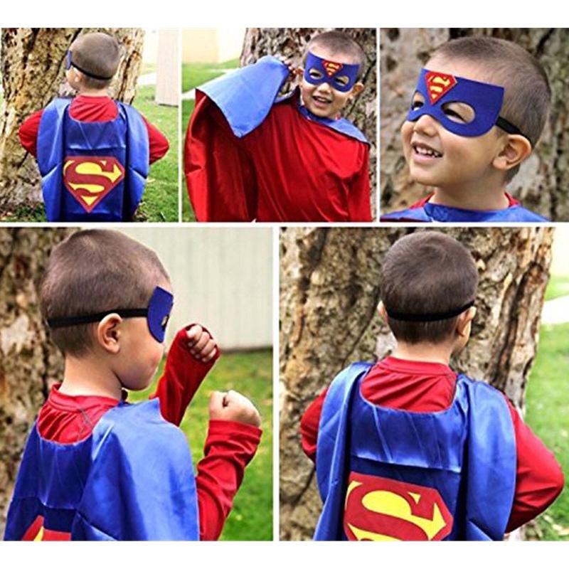 Áo choàng hóa trang họa tiết siêu anh hùng đáng yêu cho bé