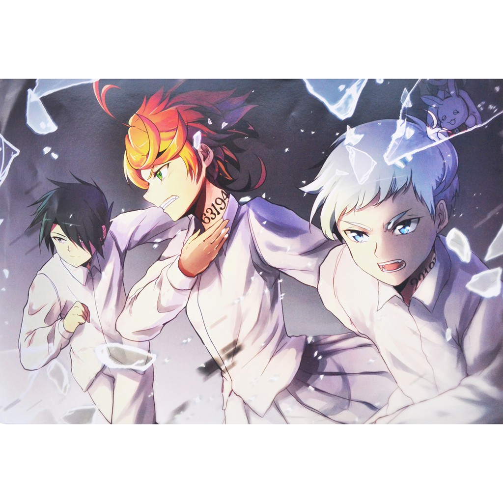 [thanh lý bán lỗ]Bộ 8 tấm poster Anime - Yakusoku no Neverland [AAM] [PGN23]