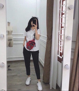 ÁO SƠ MI TRẮNG CỘC TAY .