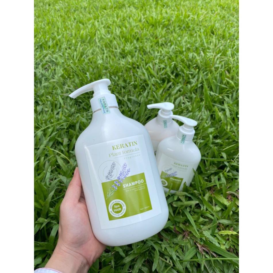 Cặp Dầu Gội Xả Keratin Hoa Oải Hương | Phục hồi Tóc Khô Xơ, Ngăn Rụng Tóc. HÀNG CHÍNH HÃNG ALYA