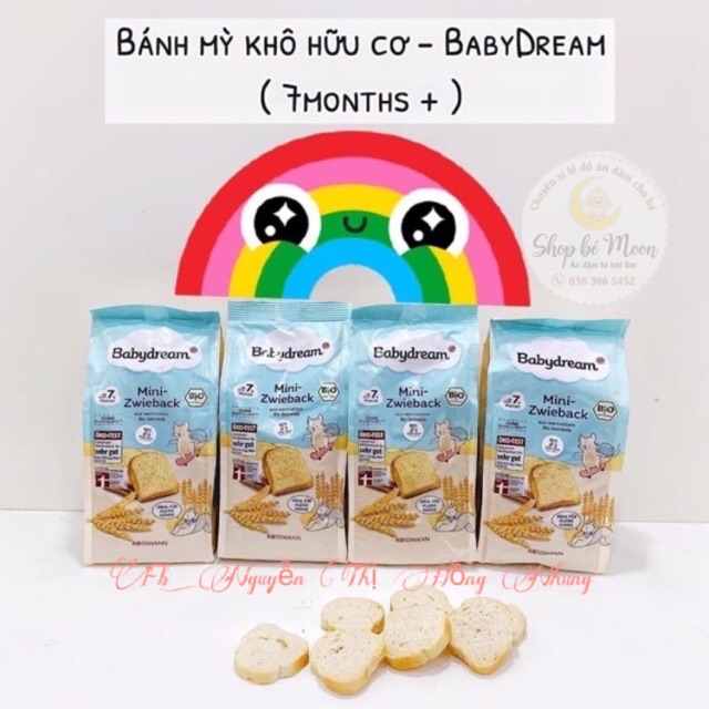 Bánh mỳ hữu cơ Baby Dream 7m Date: 11/2022