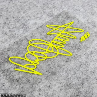 Miếng Dán Trang Trí Xe Mô Tô Màu Dạ Quang Chống Thấm Nước Hình Chữ Kí Hoàng Gia Vr46