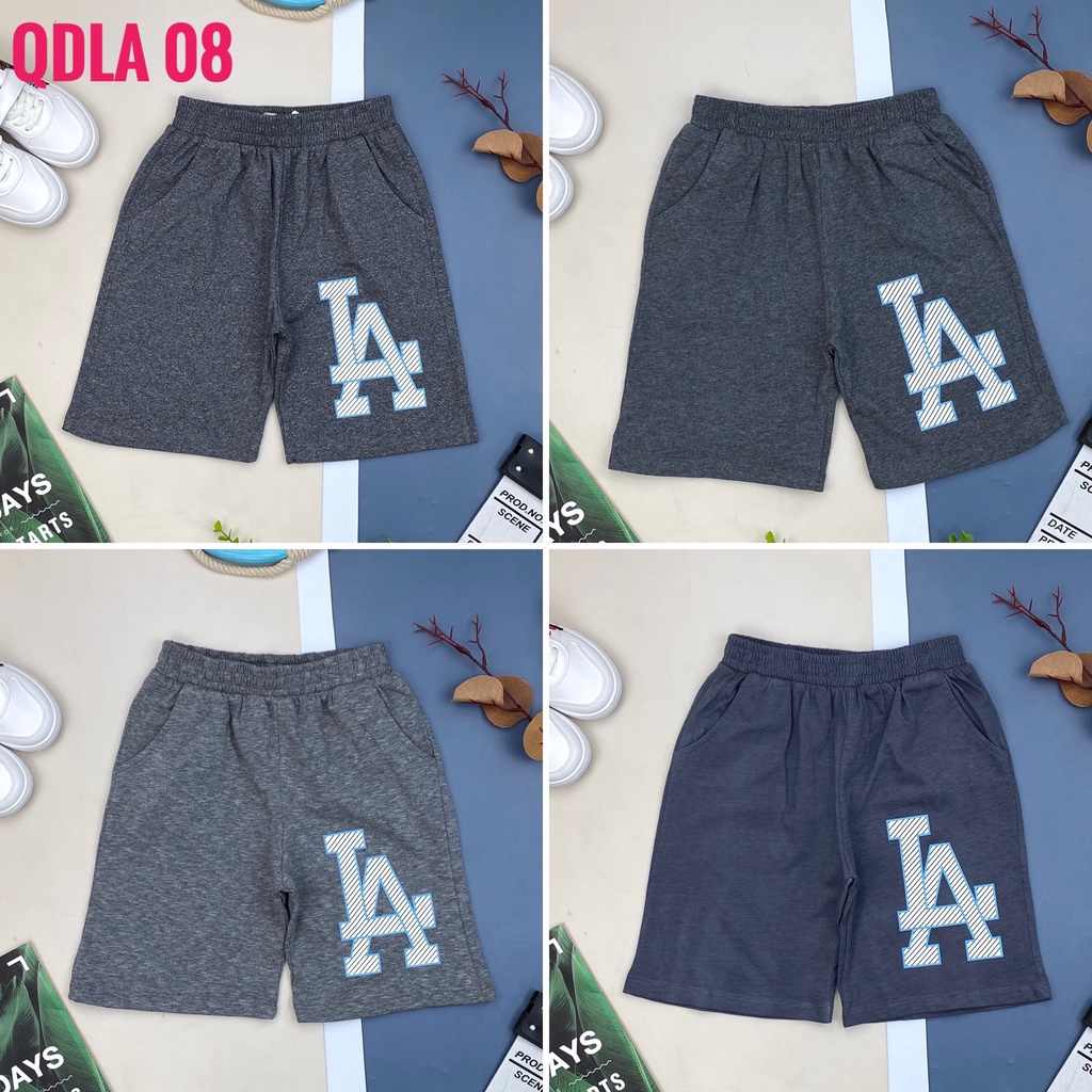 Quần cotton bé trai LITIBABY, in chữ LA, size đại 8/16 tuổi