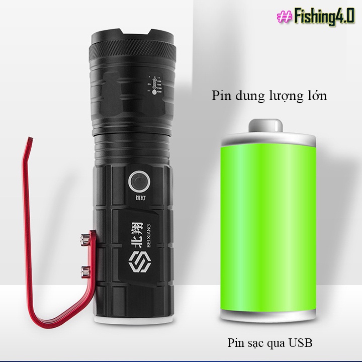 Đèn Soi Phao Câu Cá Dã Ngoại Sạc Điện 4 chế độ - Chất Lượng Cao - AA19
