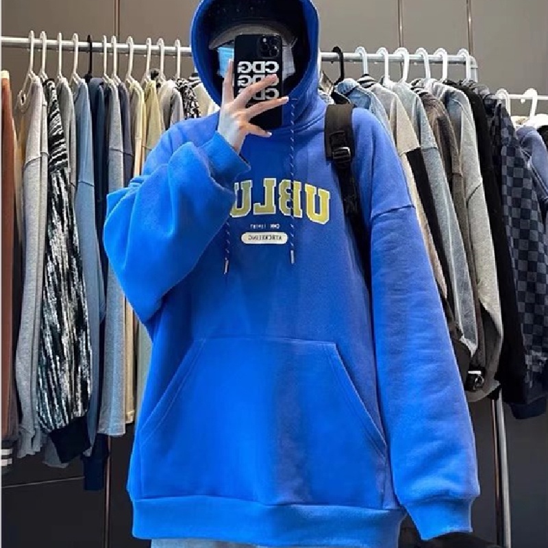 Áo hoodie Thể Thao Dáng Rộng In Chữ Thoải Mái Thời Trang Nhật Bản Dành Cho Nam Size M-5XL