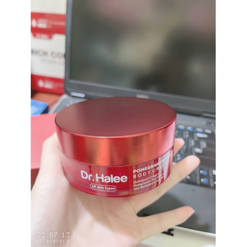 Kem Body lựu đỏ Dr.Halee cấp ẩm tầng sâu, nuôi dưỡng phục hồi da,trắng sáng toàn diện với nano collagen peptide