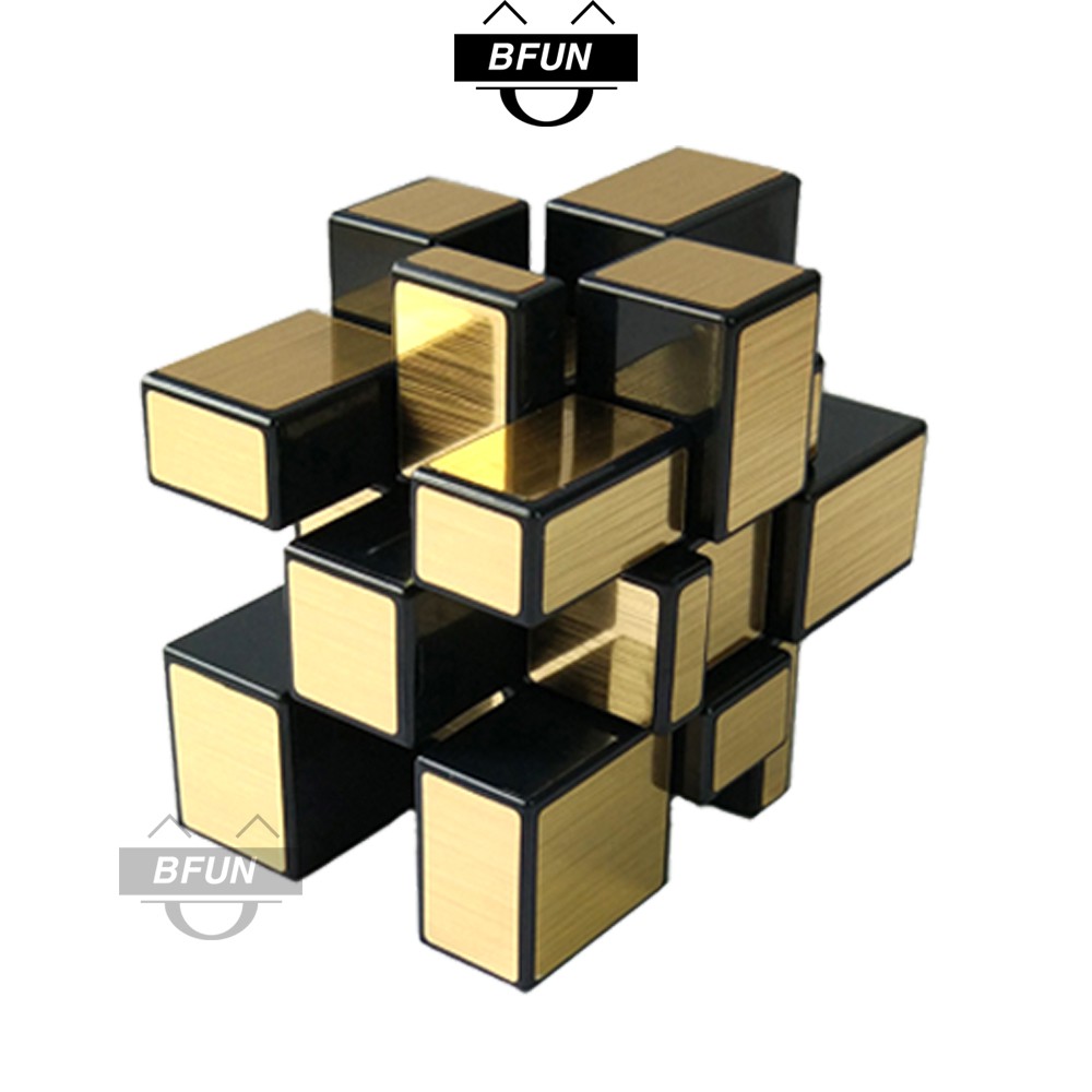 Rubik Mirror 3x3 GƯƠNG VÀNG Loại Xịn Xoay Trơn - Khối Rubik Biến Thể 6 Mặt, Đồ Chơi Trẻ Em BFUN (Shop có bán Rubik 3x3)