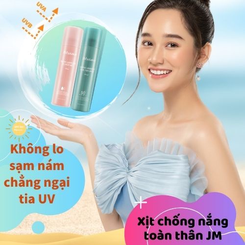 Xịt chống nắng toàn thân JM Solution Marine Luminous Pearl Sun Spray SPF50+ /PA +++ 180ml