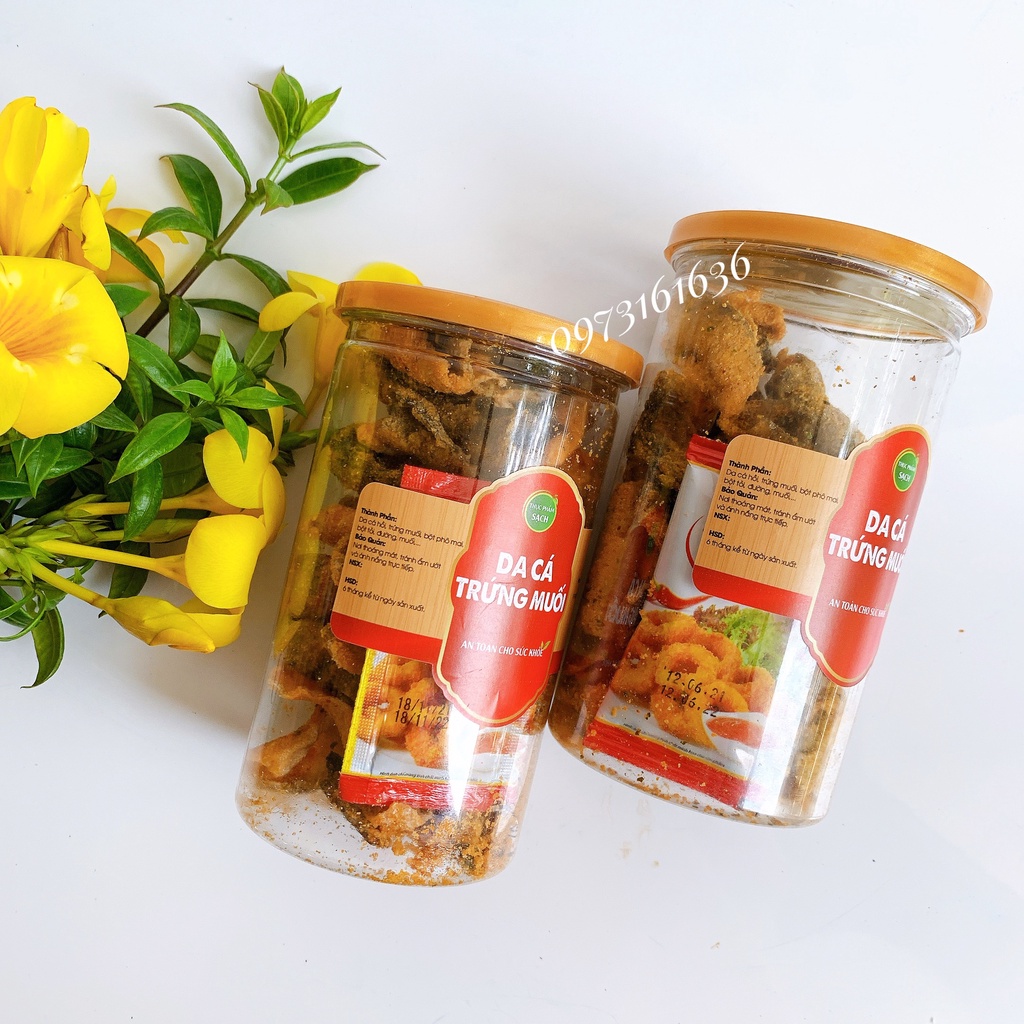 Da cá trứng muối sấy giòn