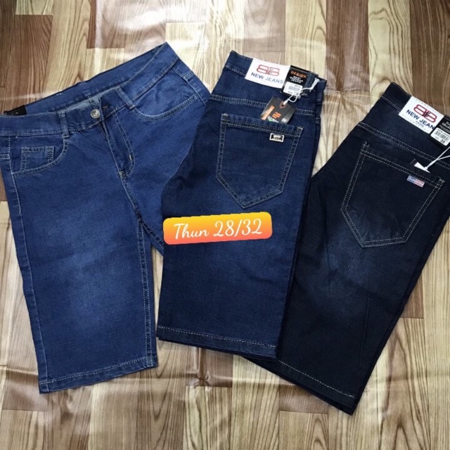 Quần short jean nam co giãn size 32-36