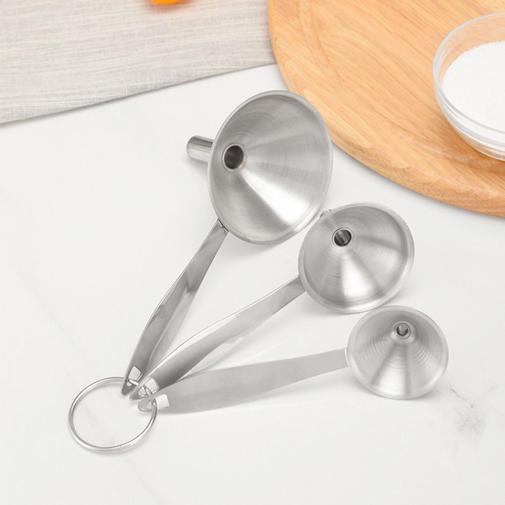 Set 3 phễu inox kích thước khác nhau tiện dụng