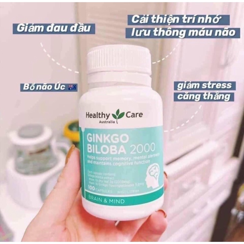 Bổ não Ginkgo Biloba Healthycare
