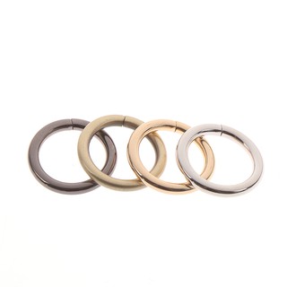 Forstrength 5xKeychain Vòng Tròn Mùa Xuân Snap Cho DIY Móc Khóa Móc Túi Khóa Túi Xách Ví