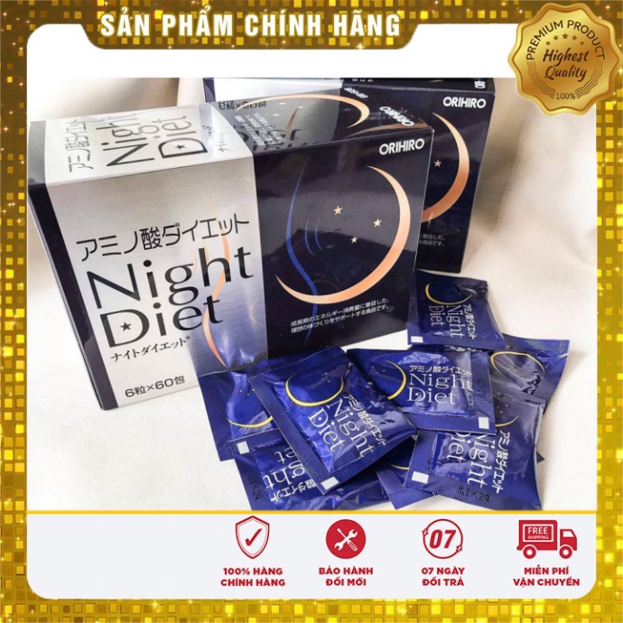Viên Uống Giảm Cân Night Diet Orihiro 60 Gói Giúp Giảm Cân Cân Hiệu Quả An Toàn