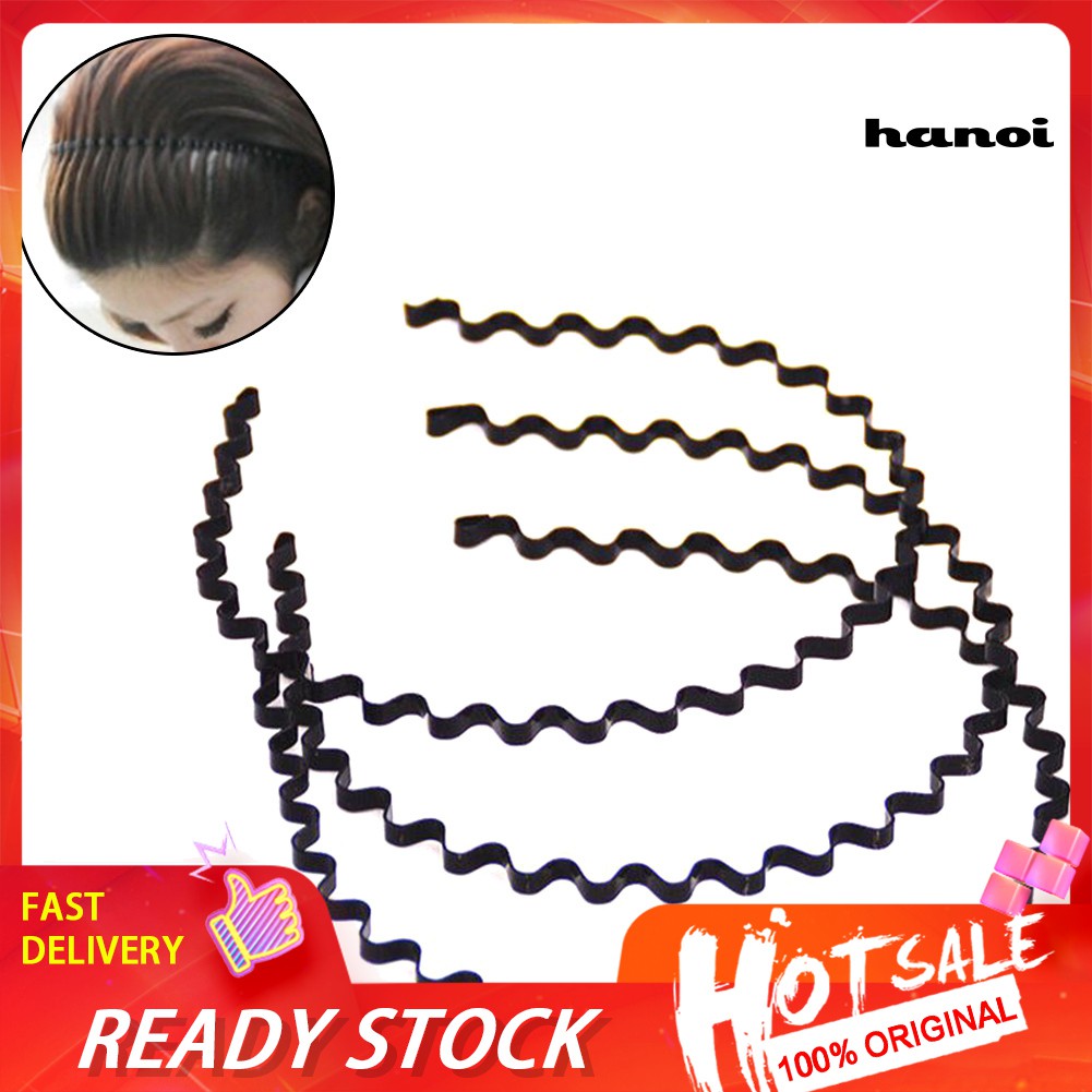 Băng Đô Cài Tóc Họa Tiết Gợn Sóng Thời Trang