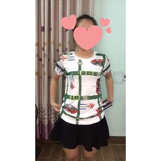 (Ảnh chụp thật+video) Áo phông nữ đính đá hãng qc cao cấp