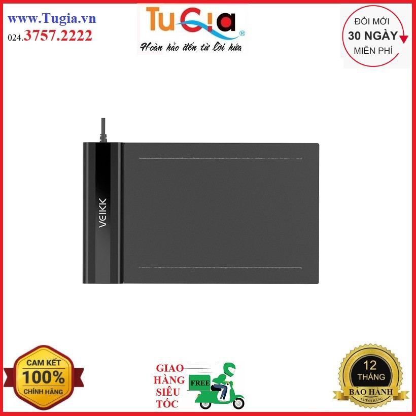 Bảng Vẽ Đồ Họa Kỹ Thuật Số Veikk S640 (6x4 Inch) Hàng chính hãng