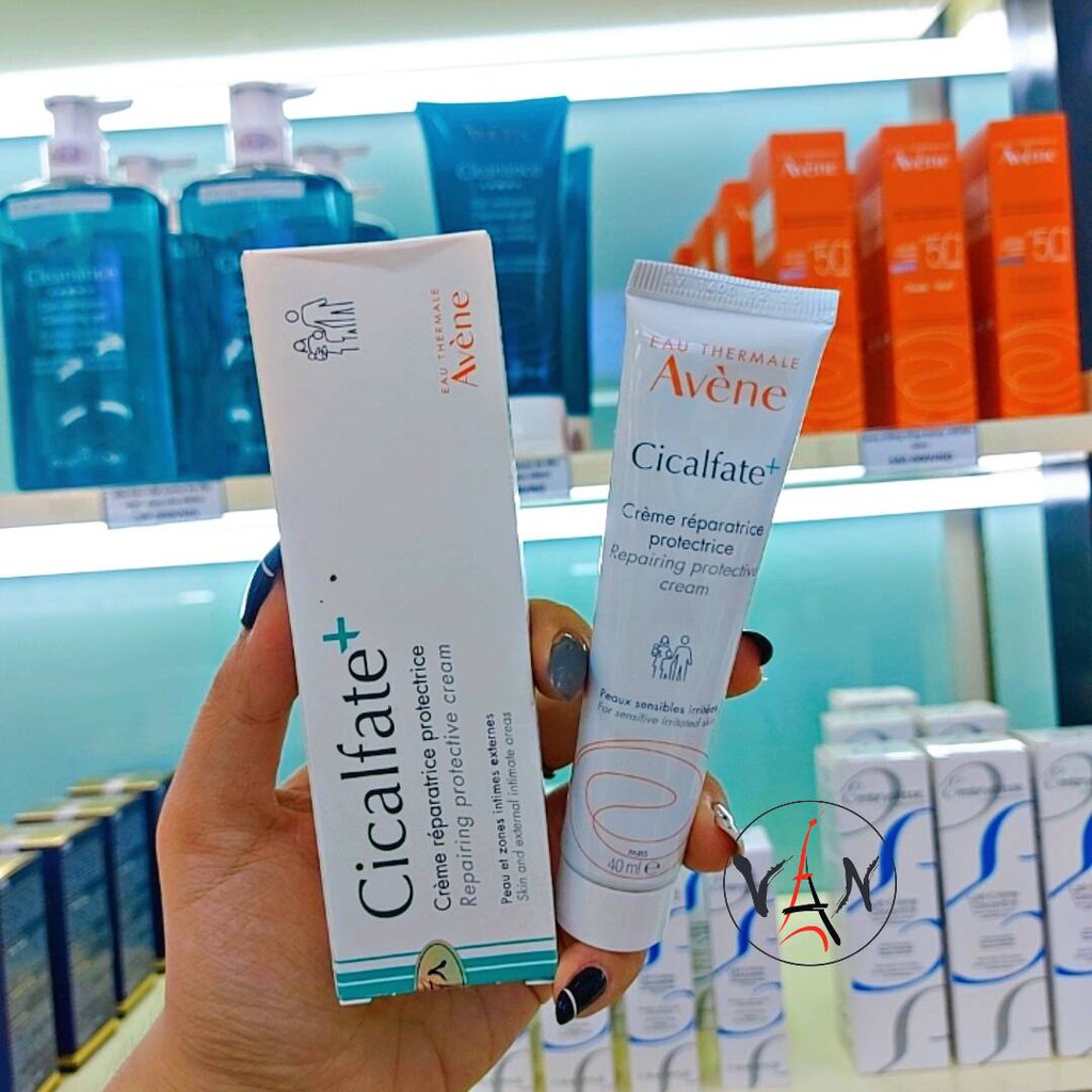 [ Avene] Kem phục hồi, liền sẹo cấp ẩm cho da avene cicalfate+ repairing protective cream 40ml &amp; 100ml