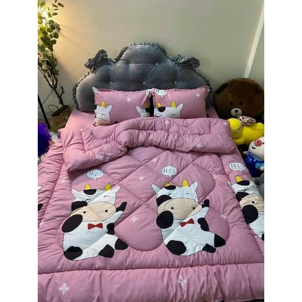 Set chăn phao 5 món